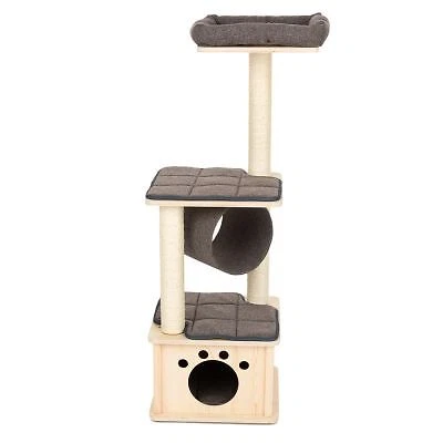 Cat Tree For Large Heavy Cats Premium Furniture Wide Thick Scratching Posts Den - Image 1 of 4