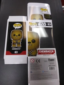 Funko Pop! STAR WARS CHEWBACCA #63 REPLACEMENT EMPTY BOX ONLY! Slight Bend - Photo 1/2