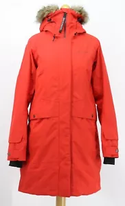 DIDRIKSONS ELIN 3 PARKA WOMENS JACKET UK 10 EU 36 RED RRP £270 HH 504213 - Picture 1 of 10