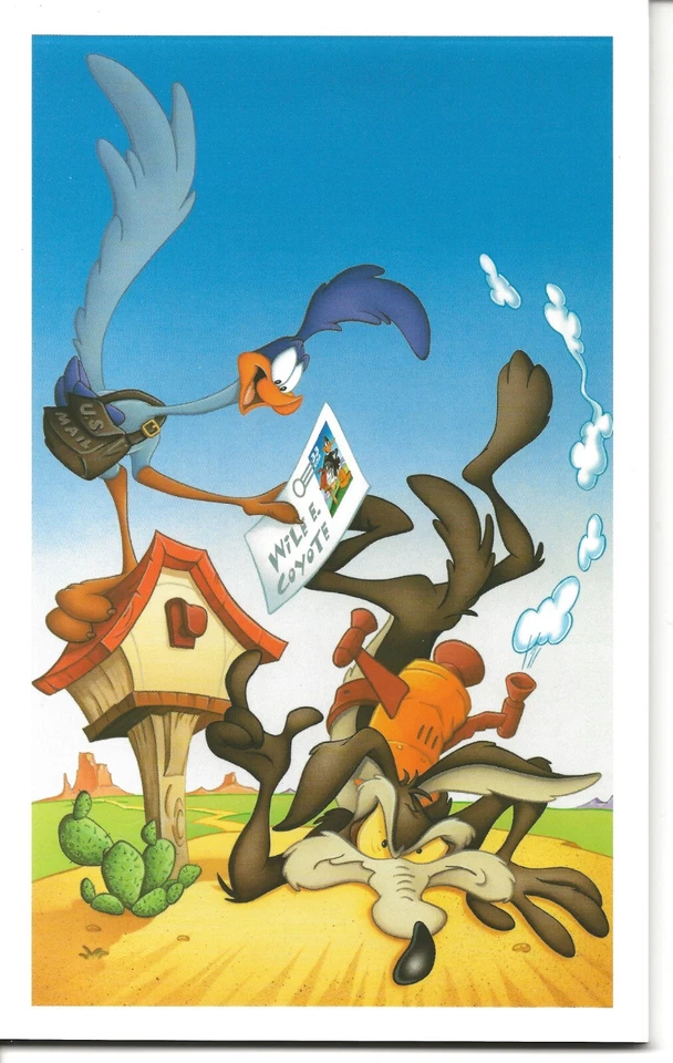 US Scott #UX314a, Pack of Mint Postcards 2000 Wile E Coyote & Road Runner - Image 1 of 1