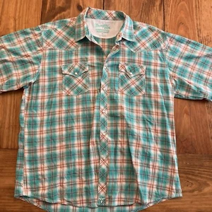 Camisa a Presión Wrangler 20X Competition Advanced Comfort Para Hombres XL Cuadros Perla - Imagen 1 de 7