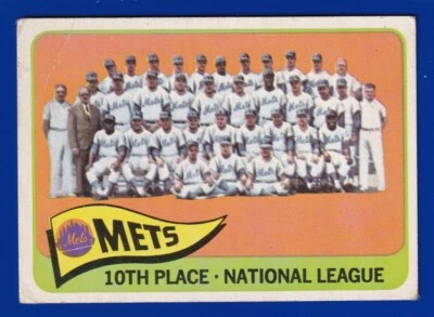 NEW YORK METS TEAM PHOTO 1965 TOPPS SP #551 GOOD/VERY GOOD OR GOOD - Image 1 of 2