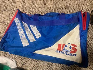 Rare Adidas US Soccer World Cup 1994 Duffle Zip BAG Blue - Picture 1 of 5