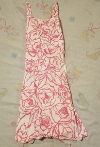 🌸Pink & White Rare Editions Floral Girls Dress Size 14🌸 - Picture 1 of 4