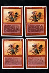 MTG Disintegrate x4 Playset FWB German Revised 3ED Common Unplayed NM Maddocks - Picture 1 of 2
