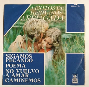 HERMANOS ARRIAGADA - 4 EXITOS - 1982 MEXICAN 7" EP, PS, BOLERO - Picture 1 of 4