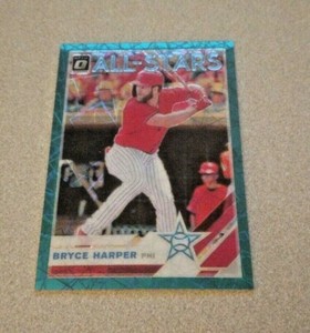 2019 Panini Donruss Optic All-Stars Aqua Velocity Prizm #97 Bryce Harper Philly