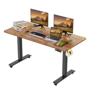 140x60cm Höhenverstellbarer Schreibtisch Elektrischer mit 4 Memory Funktion NEU - Bild 1 von 9