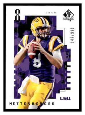 Zach Mettenberger 2014 SP Authentic FW-23  SN999  Future Watch - Image 1 of 2