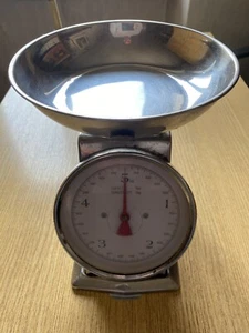 TCM Küchenwaage - mechanisch - verchromt - bis 4 kg - Imagen 1 de 5