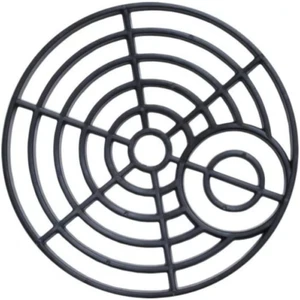 Rainwater Gulley Grids, Circular Black 150mm diameter (6'') - Picture 1 of 2
