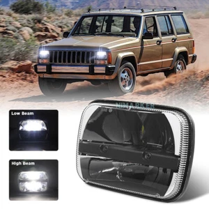 5X7 7x6" LED Headlight H6054 H6014 For Jeep Cherokee XJ 84-01 Wrangler YJ 87-95 - Picture 1 of 14