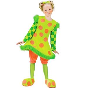 Fun World Lolli the Clown Child's Halloween Costume - Medium (8-10) Multicolor