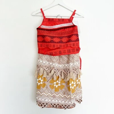 Новый с Ярлыками Disney Parks Moana Kids костюм Kids девочка Islander платье притворяться размер 9/10 - Изображение 1 из 4