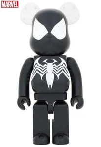 BE@RBRICK SPIDER MAN BLACK COSTUME 1000 % Medicom Toy BEARBRICK New - Picture 1 of 3