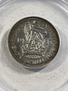 1937 Great Britain Proof 1 Shilling English Graded PR 65 by ANACS - Picture 1 of 4