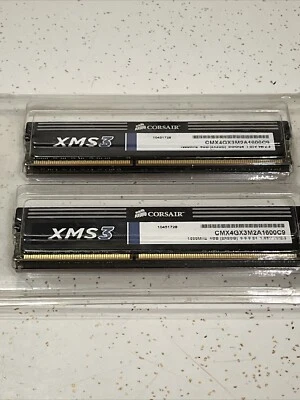 CORSAIR 4pack XMS3 Memory 4GB (2X2GB) 1600Mhz, model: CMX4GX3M2A1600C9-New - Image 1 of 4