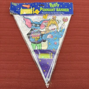 NOS Vintage 1991 CASTELLO DI EUREEKA Festa Compleanno Pennant 12' Striscione NICKELODEON - Foto 1 di 6