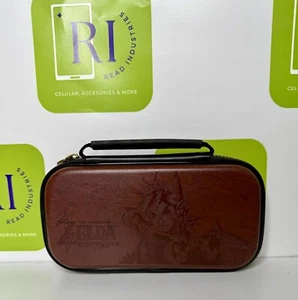 Nintendo Switch Legend of Zelda Breath of the Wild Brown Leather Carrying Case - Picture 1 of 8