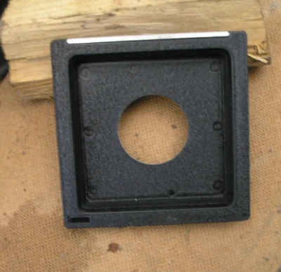 original Toyo field 5x4 45A 15mm recessed COPAL 1 41.7 lens board 110mm square - Image 1 of 3