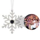 Metal Photo Ornament Hanging Snowflake Projection Pendant