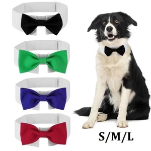 S/M/L Verstellbar Krawatte Fliege für Hunde Katze Haustier Halsbinde Party Neu - Bild 1 von 13