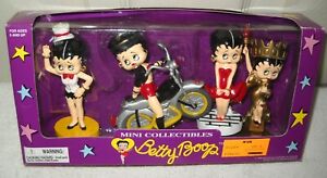 #10370 NRFB Vintage Betty Boop Mini Collectible Figurine Boxed Set