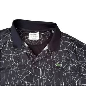 Lacoste Sport Novak Djokovic Polo Shirt Mens 3XL Ultra Dry Tennis Black - Picture 1 of 10
