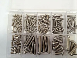 ASSTD STAINLESS METRIC SOCKET BUTTON SCREW QTY 136 - Picture 1 of 1