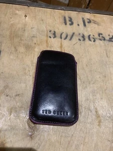 Ted Baker Black Mobile Phone Sleeve Cover - Picture 1 of 8