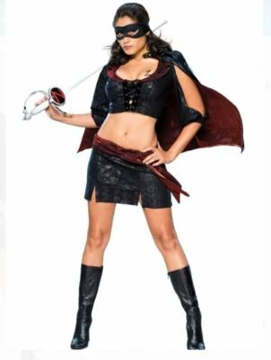 Lady Zorro Size XS 2 to 6 Women's Costume TF - Image 1 of 4
