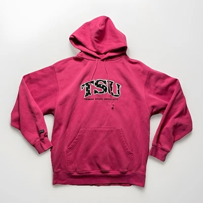 Sudadera con Capucha TSU Truman State M Jansport Lunares Cosidos Logo Rosa Años 2000 De Colección Foto 1 de 4