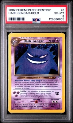 2002 Pokemon Neo Destiny #6 Dark Gengar Holo PSA 8 NM-MT - Image 1 of 2