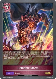 Shadowverse TCG | Demonic Storm (GFB01c-021EN) [GFB01: Gloryfinder Bundle 01: Gu - Picture 1 of 1