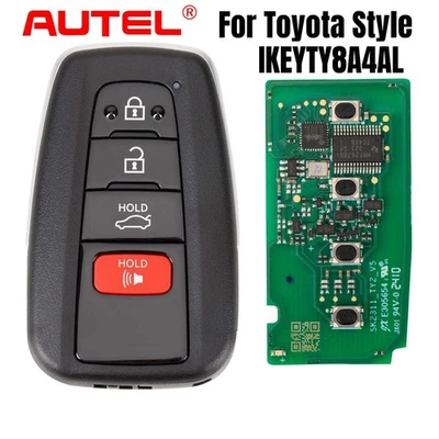 AUTEL Universal Smart Key Premium IKEYTY8A4AL for Toyota 4 Buttons 315/433 MHz - Image 1 of 4