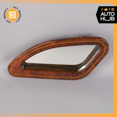 00-09 Rolls Royce Seraph Arnage Cuarto Trasero Izquierdo Tocador Vidrio Espejo Madera Fabricante de Equipo Original Foto 1 de 4