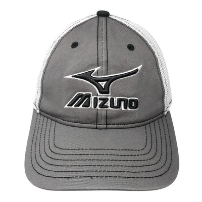 Gorra de béisbol Mizuno Strapback gris talla única ajustable bordada 6 paneles Foto 1 de 4