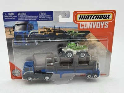 Matchbox Convoys Ford Cargo & Logger Bed and Dirt Smasher - 1:64 Diecast Car Foto 1 de 4