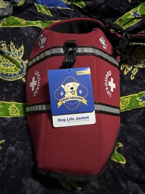 Paws Aboard Life Safety Vest for Dogs Size Small Red Lifeguard New NWT - Image 1 of 4