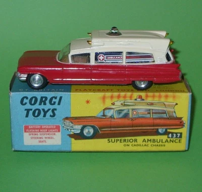 Corgi / 437 Cadillac Superior Ambulance / Boxed - Image 1 of 4