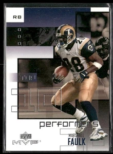 2002 Upper Deck MVP Marshall Faulk Top 10 Performers #TT-10 - Picture 1 of 2