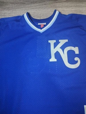 Mitchell & Ness Bo Jackson Kansas City Royals MLB BP Jersey Mens Size XXL - Image 1 of 4
