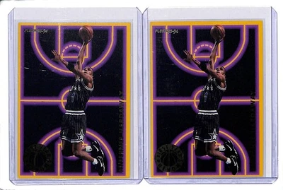 (2) 批量 1993 - 94 Fleer Anfernee Hardaway 第一年 Phenoms 新秀 RC #2 魔术 — 第 1/2 张图片