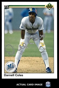 1990 Upper Deck #311 DARNELL COLES Seattle Mariners AUTO NM - Bild 1 von 4