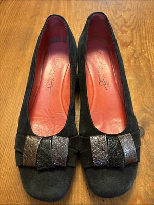 Zapatos sin cordones Pas de Rouge para mujer de gamuza negra de cuero talla 9 (39,5) Foto 1 de 4