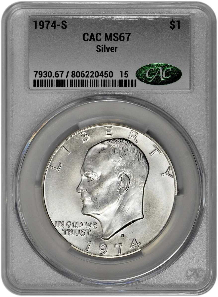 MS 67 Graded 1974 Eisenhower Dollars (1971-1978) for sale | eBay