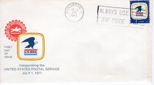 INAUGURATION OF THE U.S. POSTAL SERVICE - 1971 - DC2588 - Picture 1 of 1
