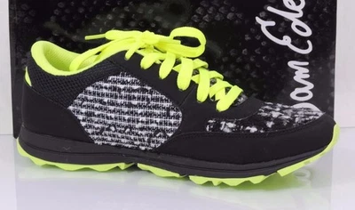 Sam Edelman DES Lace Up Fashion Sneakers Black / Green Size 9 - Image 1 of 4