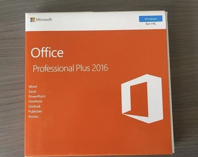 Microsoft Office 2016 Professional Plus DVD+Product Key Sealed | Verified 6 PCs - Image 1 of 4