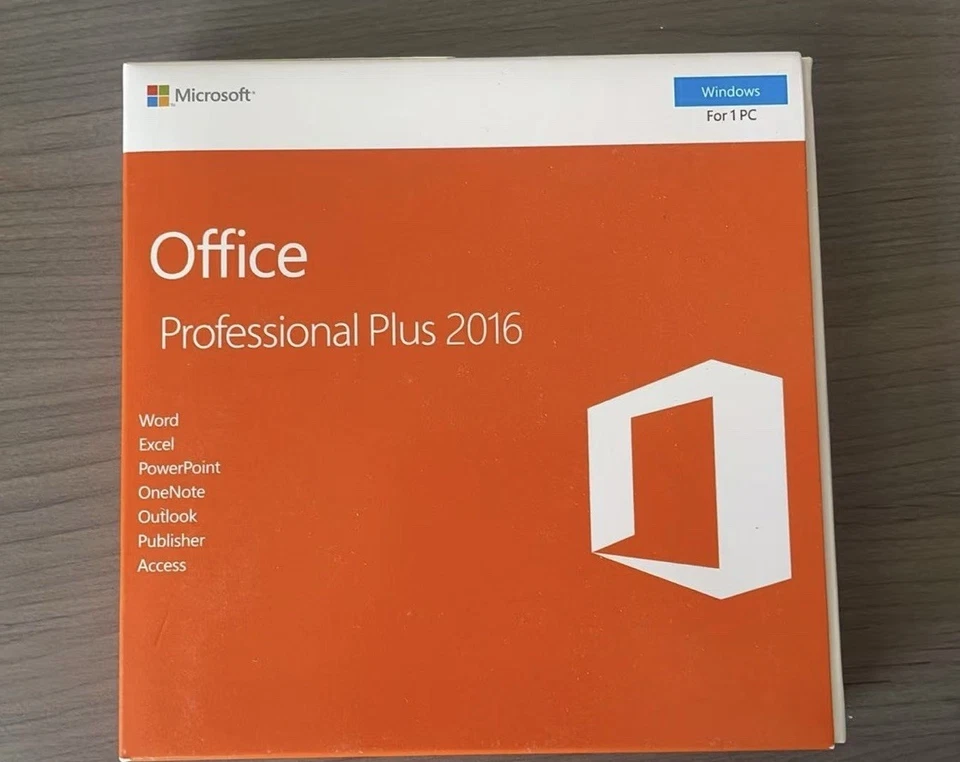 Microsoft Office 2016 Professional Plus DVD+Product Key Sealed | Verified 6 PCs - Image 1 of 4